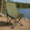 Сложное туристическое кресло-паук Compact Outdoor Chair 100 кг с черным чехлом.