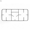 Газовая плита Domotec(Grey) — 3 конфорки, для баллонного газа, без крышки
