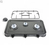 Газовая плита Domotec(Grey) — 3 конфорки, для баллонного газа, без крышки