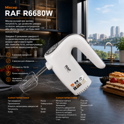 Міксер RAF R6680W №0