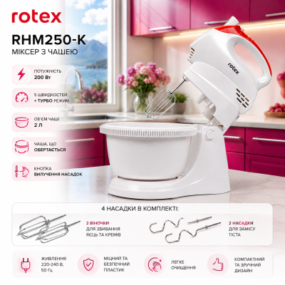 Міксер з чашею ROTEX RHM250-K №0