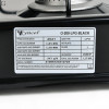 Плита газова настільна YUCEL O-200-LPG-black, 2 конфорки, емаль, з кришкою, ТУРЦІЯ