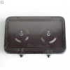 Плита газовая настольная YUCEL O-200-LPG-black, 2 конфорки, эмаль, с крышкой, ТУРЦИЯ