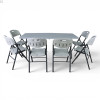 Кемпинговый комплект Travel Table Set – сложный стол HDPE 180 см и 6 туристических кресел