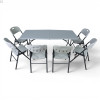 Кемпинговый комплект Travel Table Set – сложный стол HDPE 180 см и 6 туристических кресел
