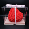 Подарок Сердце из роз KR-20 28×25×13 см – декоративная композиция из 3D роз