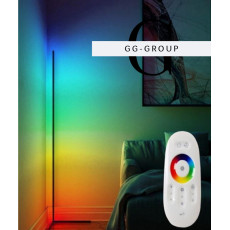 Підлогова кутова RGB лампа торшер з пультом керування (сенсор) 1,5м