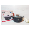 Каструля Top Kitchen ТК00052 з кришкою мармурове покриття 24 см