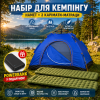 Туристический набор: автоматическая палатка 200 × 150 см + 2 кариматы-матрасы