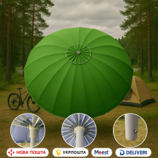 Monsen Premium+ MAX Umbrella – топова професійна торгова парасолька з Туреччини 16 спиць 3,5 м