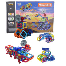 Конструктор LT5001 магнітний, транспорт, 96 деталей Magnit/Magical/LIMO TOY