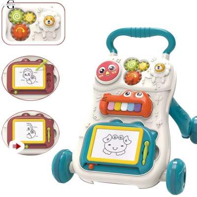 Ходунки-каталка BabyWalker 3 в 1: піаніно, дошка для малювання, шестерні №0