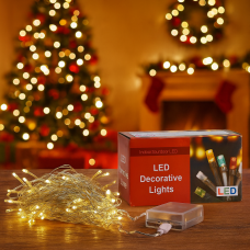 Гірлянда LED C61479-60 10.3 м жовте світло, 8 режимів, силікон, живлення USB/AA