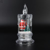 Рождественский LED ночник с фигурками и жидкостью 14 см на батарейках ART-0609
