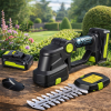 Акумуляторний кущоріз та ножиці для трави Saker Trimmer and Grass Shear 36V KRAFFTEC, 2 насадки, 2 АКБ