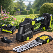 Акумуляторний кущоріз та ножиці для трави Saker Trimmer and Grass Shear 36V KRAFFTEC, 2 насадки, 2 АКБ