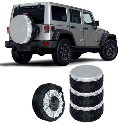 Комплект чохлів для коліс Silver "L" 4 шт, для шин R18-R20, водонепроникні, з ручками №0