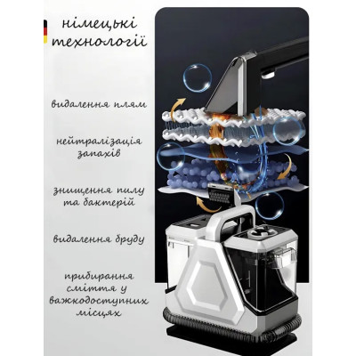Миючий пилосос Hoffmans HM-9088 800W з баками 1900/1200 мл і потужним всмоктуванням 16 кПа №6