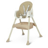 Стульчик для кормления M 4136-2 Beige, складной, экокожа, 5-точечные ремни, столик, корзина
