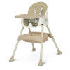 Стульчик для кормления M 4136-2 Beige, складной, экокожа, 5-точечные ремни, столик, корзина