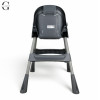 Стульчик для кормления BAMBI M 5722 Gray, регулируемый, съемный столик, 5-точечный ремень, колеса, экокожа