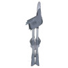 Стульчик для кормления BAMBI M 5722 Gray, регулируемый, съемный столик, 5-точечный ремень, колеса, экокожа