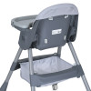 Стульчик для кормления BAMBI M 5722 Gray, регулируемый, съемный столик, 5-точечный ремень, колеса, экокожа