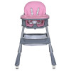 Стільчик для годування BAMBI M 5722 Lilac, регульований, знімний столик, 5-точковий ремень, колеса, екошкіра
