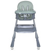 Стульчик для кормления BAMBI M 5722 Mint, регулируемый, съемный столик, 5-точечный ремень, колеса, экокожа
