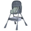 Стульчик для кормления BAMBI M 5722 Mint, регулируемый, съемный столик, 5-точечный ремень, колеса, экокожа