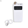 Power Bank Viaking 30000mAh з ліхтариком, 2×USB, Micro-USB та Type-C для смартфонів та гаджетів, Білий