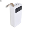 Power Bank Viaking 30000mAh з ліхтариком, 2×USB, Micro-USB та Type-C для смартфонів та гаджетів, Білий