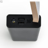 Повербанк Power bank Viaking 30000mAh з ліхтариком, 2×USB, Micro-USB та Type-C для смартфонів та гаджетів