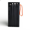Повербанк Power bank Hoco JA-A 30000 mAh із вбудованими кабелями Чорний