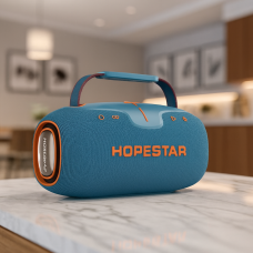 Портативна колонка Hopestar Party Box 150, 60W, Bluetooth 5.3, RGB, аккумулятор 8800mAh, IPX5 Синій