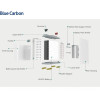 Аккумуляторная батарея Blue Carbon LiFePo4 48V 100Ah 5.12kWh BCT-V-48-100