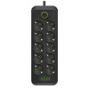 Сетевой фильтр Удлинитель USB ТК-14 (10×220В+4×USB+1×Type-C), F26u, Черный, 3 м