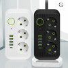 Сетевой фильтр Удлинитель USB ТК-3 (3×220В + 4×USB + 1×Type-C), F09u, Белый, 5 м