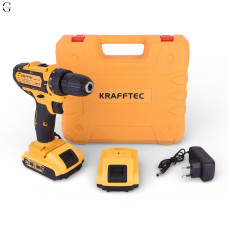 Акумуляторний шуруповерт KRAFFTEC 36V з набором насадок у кейсі