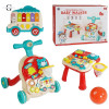 Детская каталка-ходунки 2 в 1 Baby Walker BM2106 – игровой столик с бизибордом, музыкальное пианино, баскетбольное кольцо, развивающий центр для малышей