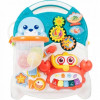 Детская каталка-ходунки 2в1 Limo Toy HB 0008 AB с баскетбольным кольцом, игровым столиком, бизибордом и музыкальным пианино