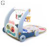 Дитяча каталка-ходунки з ігровим килимком 2 в 1, музичним піаніно, світловими та звуковими ефектами, підвіскою з 5 брязкальцями, модель 6051