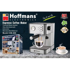 Кофемашина Hoffmans HM-686 1500W з капучинатором та резервуаром 1.8 л