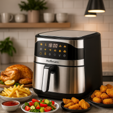 Аерофрітюрниця Hoffmans HM-788 12L з двома ТЕНами, 2400W, сенсорним керуванням та 12 режимами