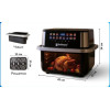 Аэрофритюрница Hoffmans HM-792 15L 2400W с 12 программами, тефлоновым покрытием и сенсорным управлением.