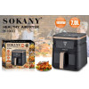 Мультипіч аерогриль SOKANY SK-10033 | 7 л, 1800 Вт, таймер, терморегулятор, аерофритюрниця