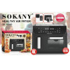 Двокамерна аерофритюрниця Sokany SK-10060, 2400 Вт, 4+8,5 л, сенсорне керування