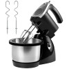Миксер с чашей Hoffmans HM-6630 1000 Вт, планетарный миксер 3 л, 5 скоростей, турбо, венчики и крюки
