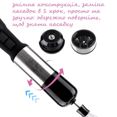 Блендер Hoffmans HM-8026 4-в-1 1000 Вт с 10 скоростями, турбо и насадками для измельчения и сбивания. №2