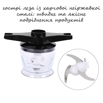 Блендер Hoffmans HM-8029 5-в-1 1000 Вт с насадками для измельчения, сбивания, пюре. №1